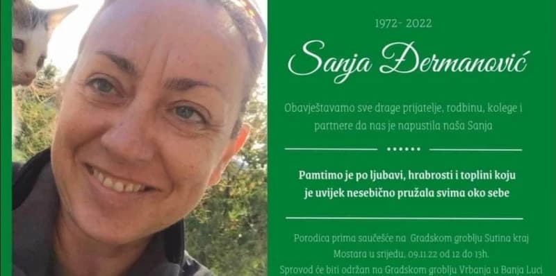 Preminula Sanja Đermanović Bundalo, zamjenica izvršnog direktora UG "Nešto više"