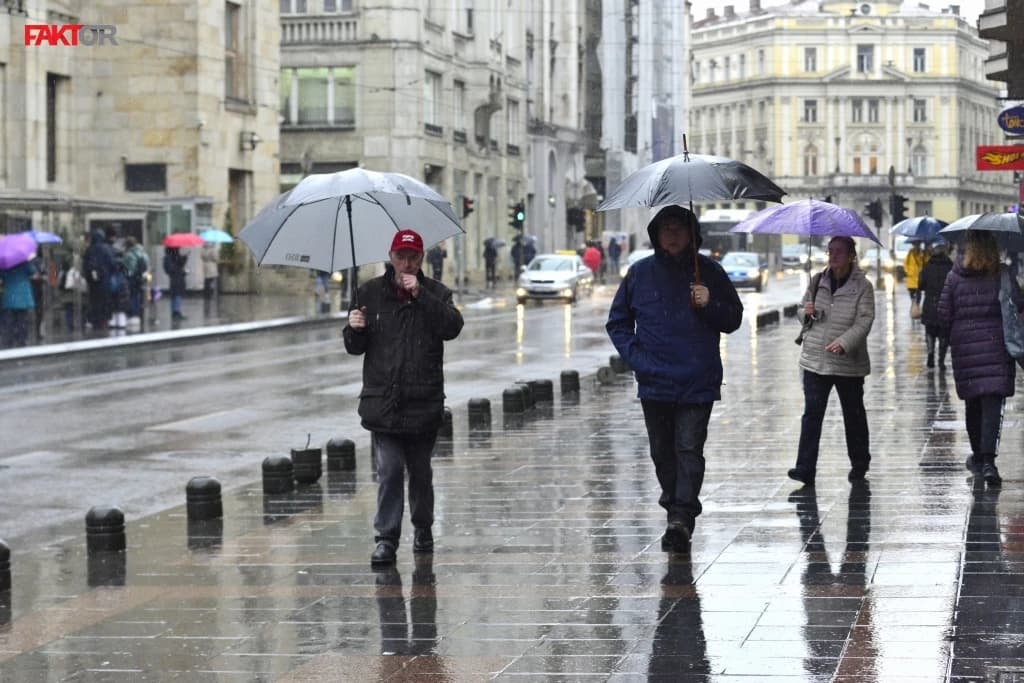 Trodnevna vremenska prognoza: U Bosni i Hercegovini kiša, na planinama snijeg