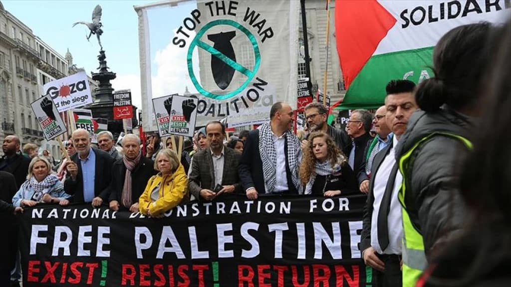 Protesti podrške Palestincima u Londonu