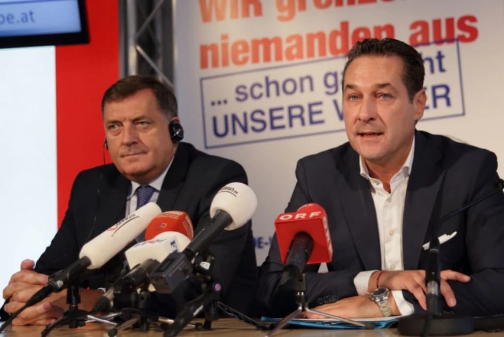 Milorad Dodik, Hans-Christian Strache