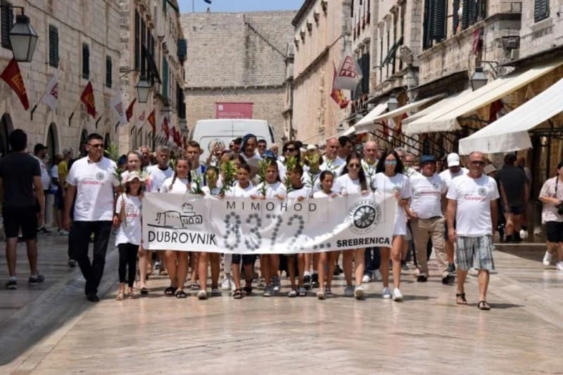Mimohod sjećanja, Dubrovnik, genocid u Srebrenici