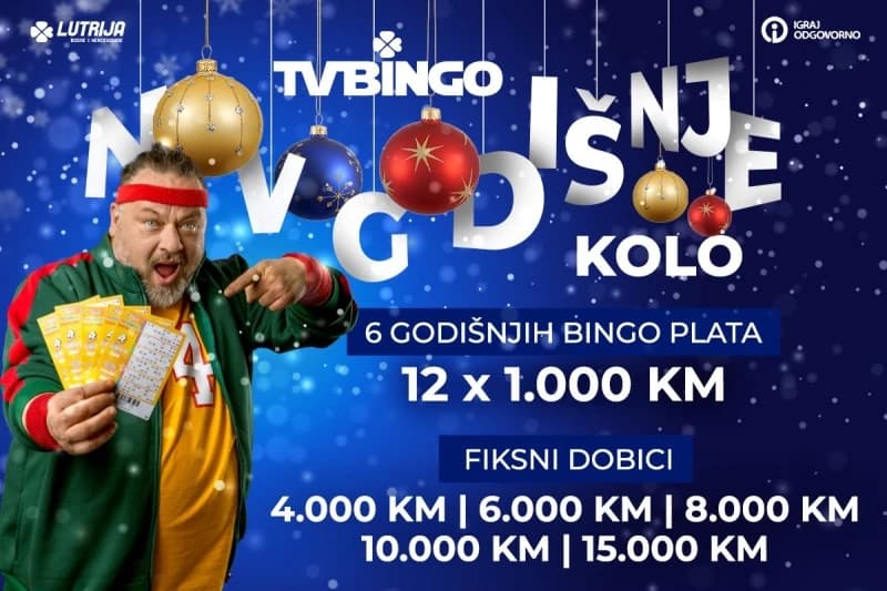 Lutrija BiH, TV Bingo, novogodišnje vanredno kolo