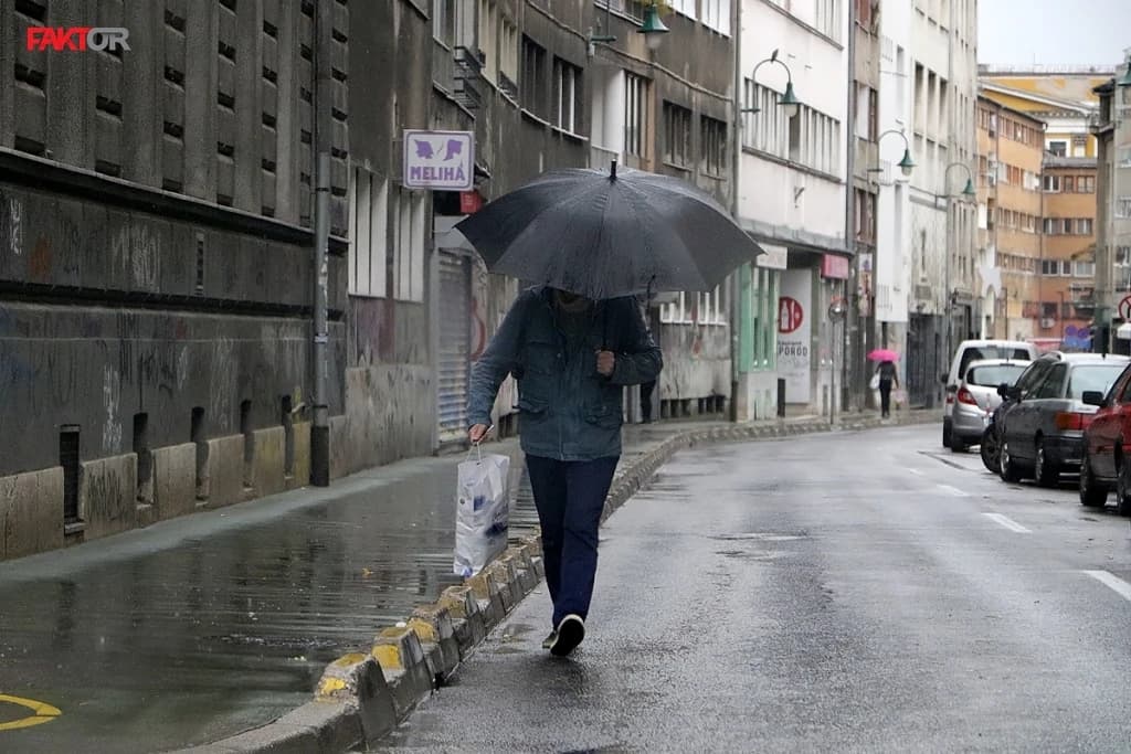 Kiša se danas očekuje u cijeloj BiH, na planinama snijeg