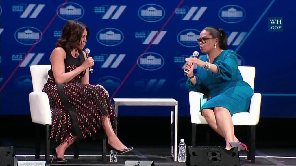 Michelle Obama i Oprah Winfrey