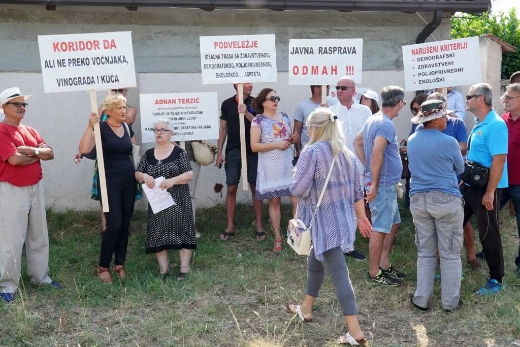 Mještani južnih dijelova Mostara traže promjenu trase koridora Vc