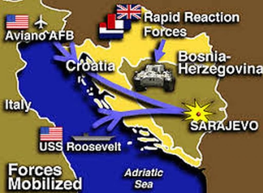 NATO 1995. godine proveo akciju "Namjerna sila"