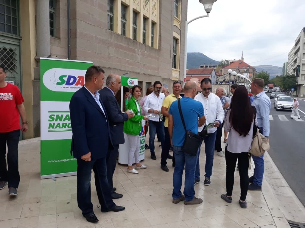 Mostar, SDA, druženje s građanima