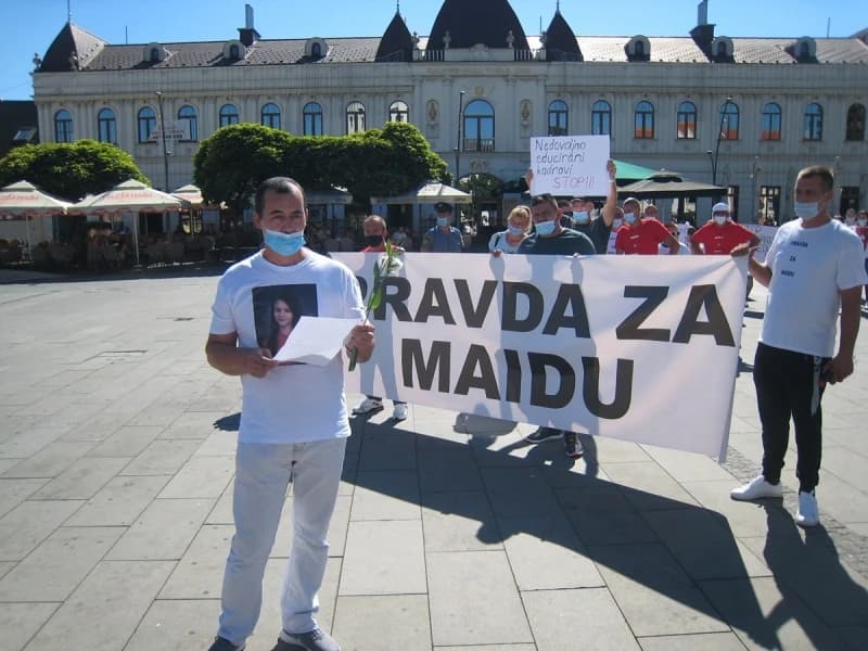 Miralem Džafić, otac preminule Maide, na čelu protestne šetnje