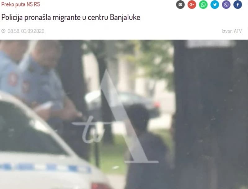 Glavna vijest na ATV, šok i nevjerica: Uočena dva migranta u Banjoj Luci!