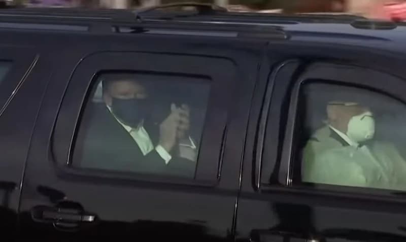 Trump na udaru žestokih kritika: Izašao iz bolnice da pozdravi fanove